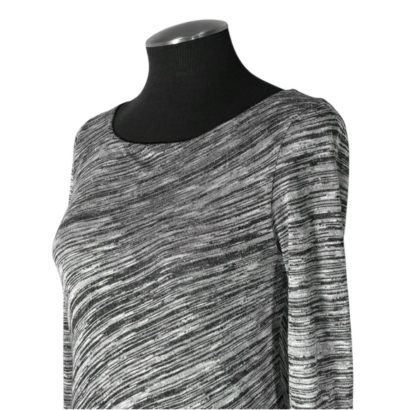 🆕 White House Black Market – Gray Long Sleeve Layered Stretch Top – Small - Picture 8 of 11